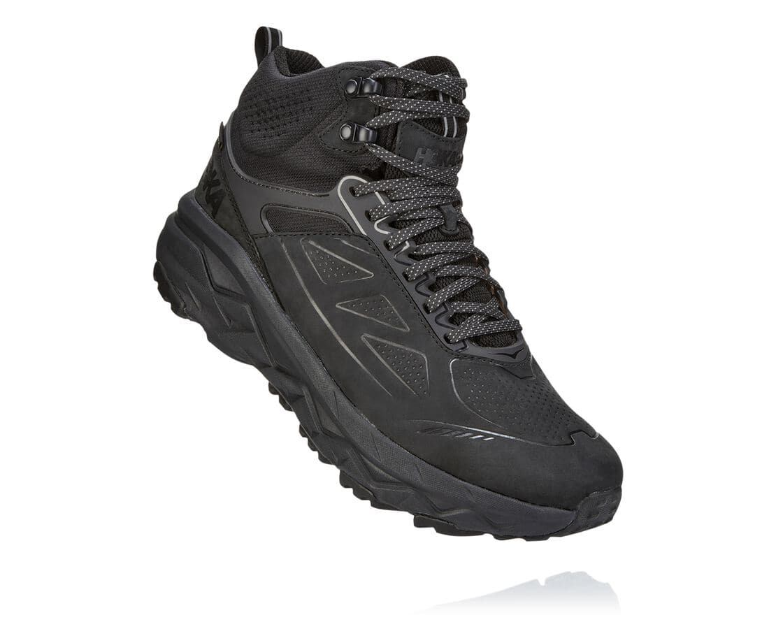 Hoka One One Challenger Mid Gore-Tex South Africa - Mens Hiking Boots - Black,CISWT-4371